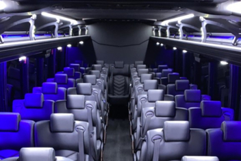 Elk Grove Charter Bus Interior