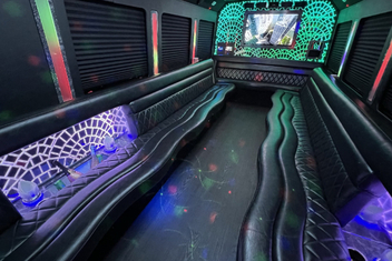 Elk Grove Limo Bus Interior