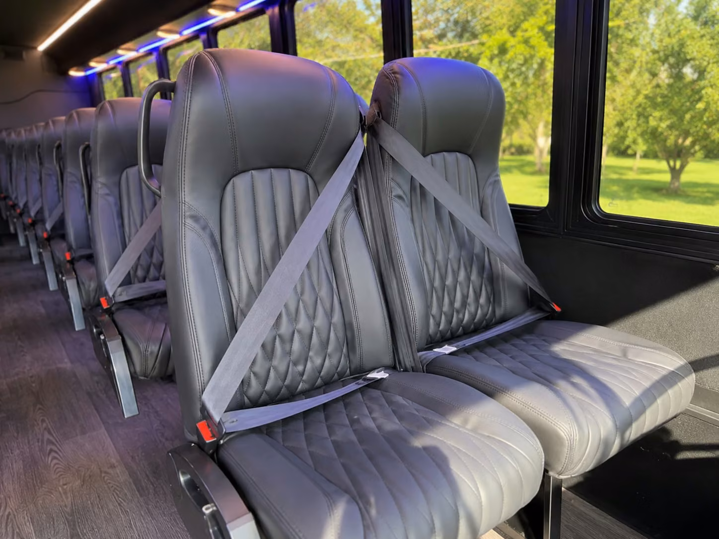 18 passenger minibus inside