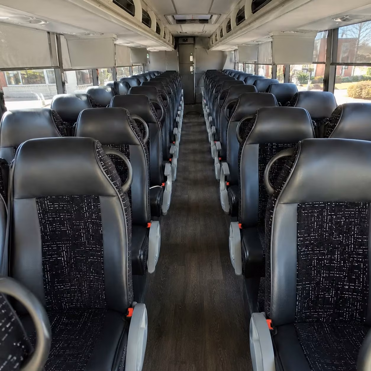 56 passenger charter bus interior