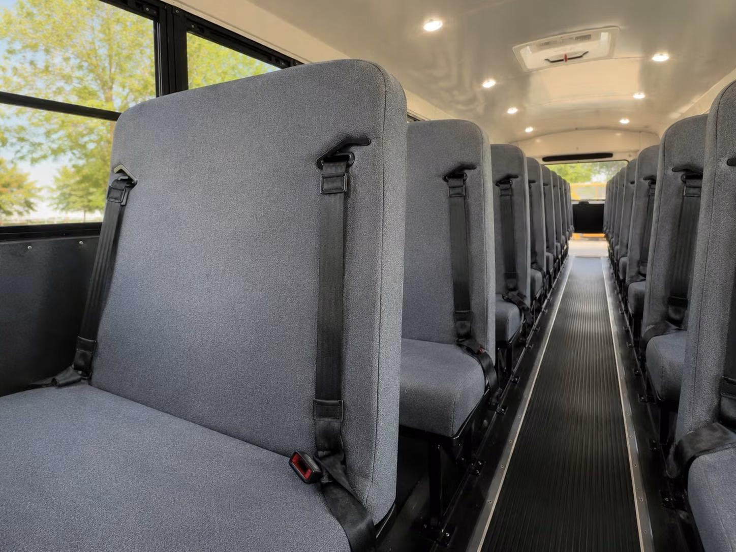 school bus interior